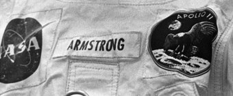Apollo 11 beta cloth patch on suit