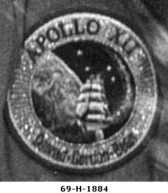 Patch worn by Apollo 12 crew in quarantine