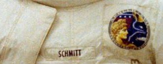 Apollo 17 beta cloth patch on suit