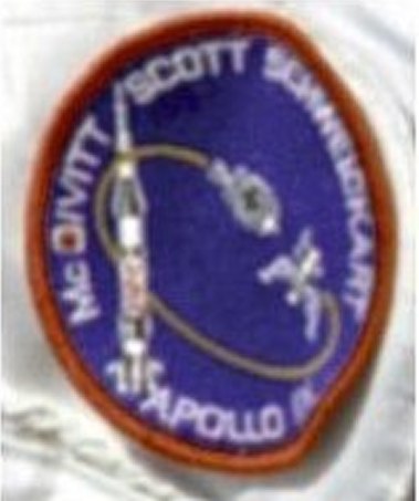 Apollo 9 patches on space suits