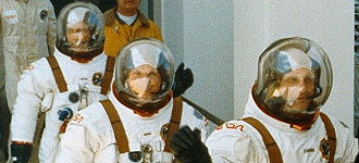 NASA worm logo beta cloth patch on suit