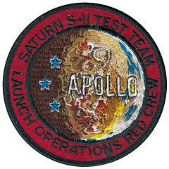 Apollo Saturn S-II Test Team Launch Operations Red Crew patch