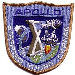 Lion Brothers plastic backed Apollo 10 patch