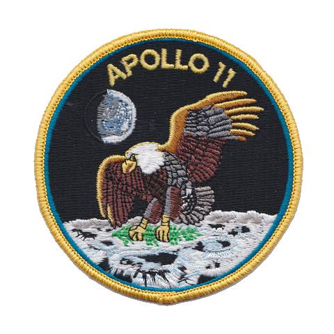 nasa ,Apollo 11-25th Anniversary 8,7cm, PATCH,TOPPA RICAMATA TERMOADESIVA 