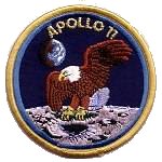 Lion Brothers plastic backed Apollo 11 patch