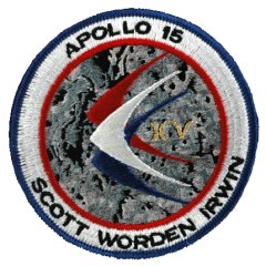 Apollo 15 gold XV crew patch