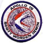 Lion Brothers plastic backed Apollo 15 patch