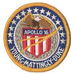 AB Emblem 3 inch Apollo 16 patch