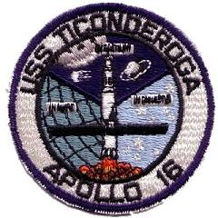 Apollo 16 3 inch recovery patch