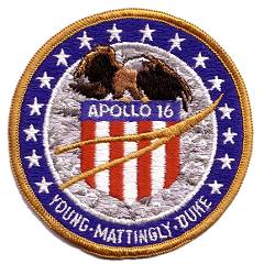 Apollo 16 as16UNK1 patch