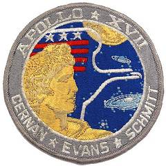 Apollo 17 Hilborn Hamburger oversize patch
