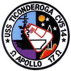 Apollo 17 recovery patch replica