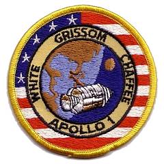 Lion Brothers plastic backed Apollo 1 patch