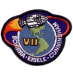 Lion Brothers plastic backed Apollo 7 patch