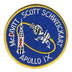 AB Emblem yellow border Apollo 9 patch