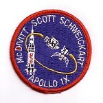 Cape Kennedy Medals 3 inch Apollo 9 patch