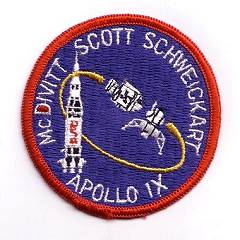 Cape Kennedy Medals 3 inch Apollo 9 patch