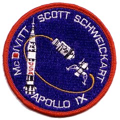 Apollo 9 crew patch variant