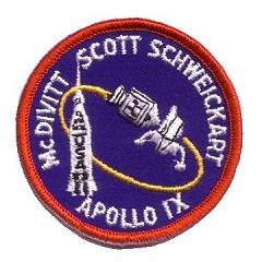 Apollo 9 unknown manufacturer 3 inch souvenir patch