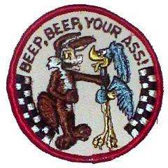 Beep beep your ass 3 inch patch BBYAUNK4