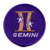 Blue background Gemini Project replica patch