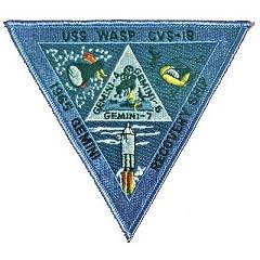 USS Wasp Gemini recovery patch replica