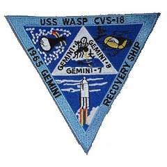 USS Wasp Gemini recovery patch replica