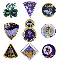 Set of Grumman Lunar Module replica patches