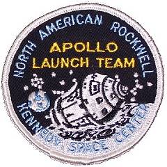 North American Rockwell Apollo Launch Team KSC patch