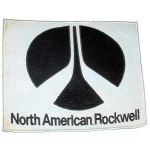 North American Rockwell logo & text back patch