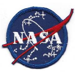 Blue bordered NASA vector patch variant 1