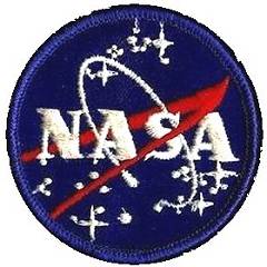 Blue bordered NASA vector patch variant 3