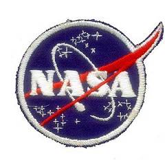 White border NASA vector patch variant 3