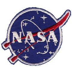 White border NASA vector patch variant 6