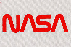 NASA worm logo beta cloth patch