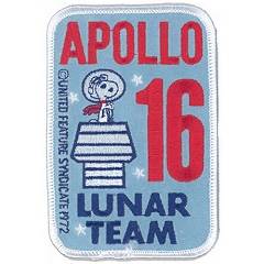 Snoopy Apollo 16 Lunar Team Randy Hunt reproduction patch