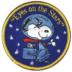 Snoopy Eyes on the Stars Randy Hunt reproduction patch