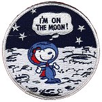 Snoopy I'm on the Moon Randy Hunt reproduction patch