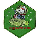 Snoopy Safety It Can Happen To You Randy Hunt reproduction patch