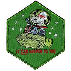 Snoopy Safety It Can Happen To You Randy Hunt reproduction patch