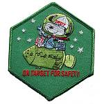 Snoopy On Target for Safety Randy Hunt reproduction patch