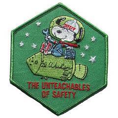 Snoopy The Unteachable of Safety Randy Hunt reproduction patch