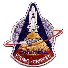 A-B Emblem black outline STS-1 patch