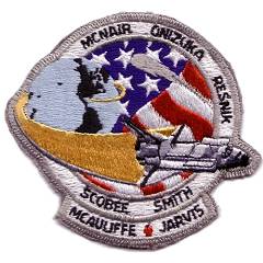 A-B Emblem STS-51L one-piece patch